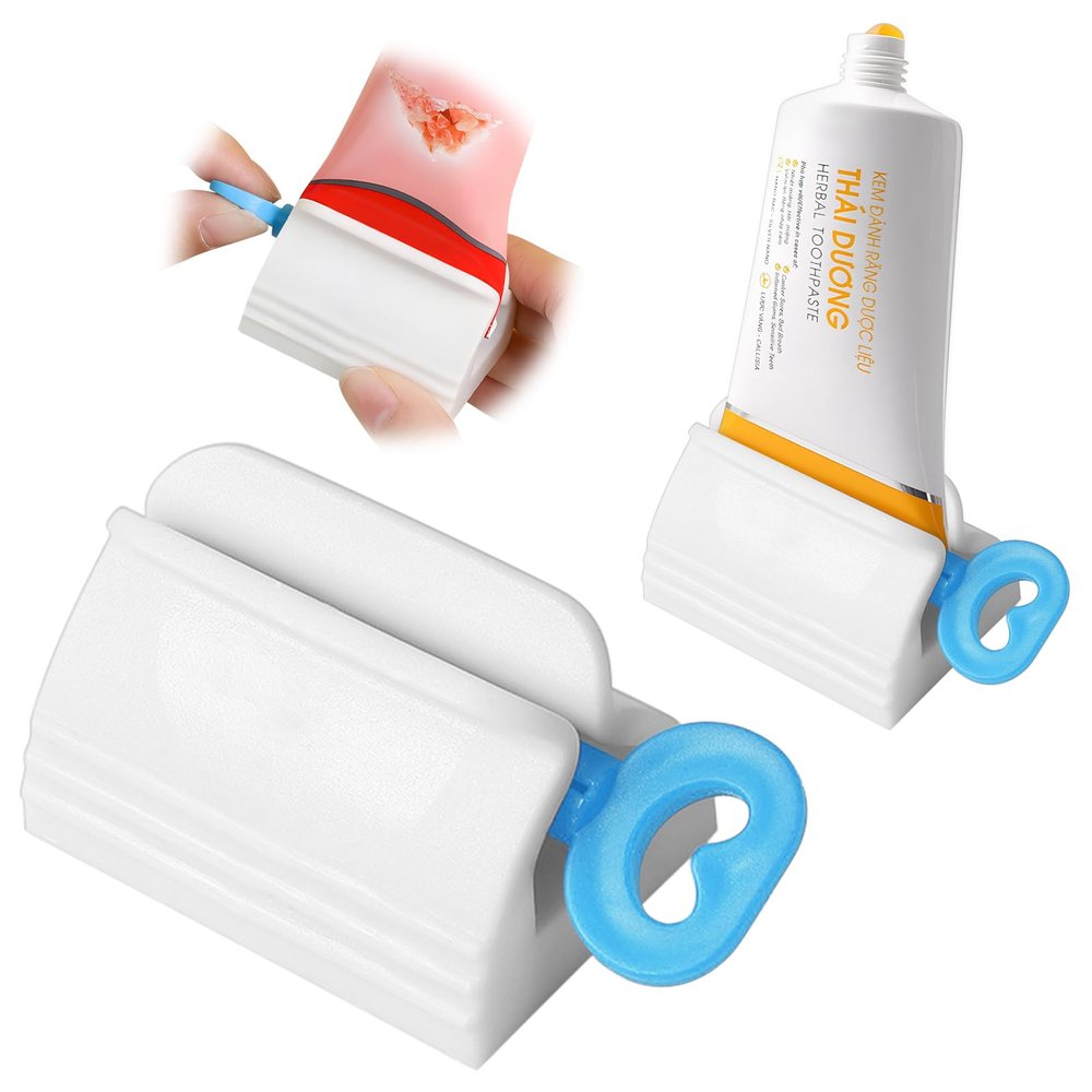 6-Pack Toothpaste Tube Squeezers, Toothpaste Rollers, Blue