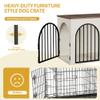 Hzuaneri Dog Crate Furniture, 100 cm, 3 Doors, White/Brown view 4