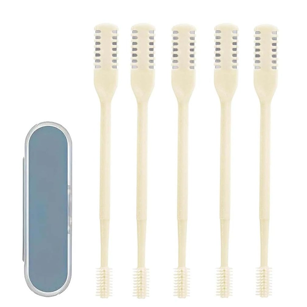 12-Piece Arshipscho Nasal Hair Cutter, Double-Sided Nasal Hair Trimmer, 2-in-1, 360° Rotating