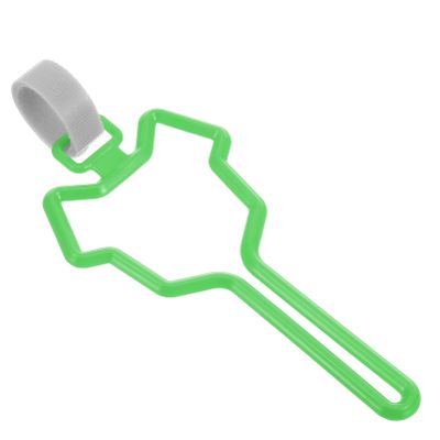 Lightweight Dog Waste Bag Holder with Carabiner Clip for Leash, Green