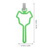 Lightweight Dog Waste Bag Holder with Carabiner Clip for Leash, Green view 2