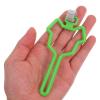 Lightweight Dog Waste Bag Holder with Carabiner Clip for Leash, Green view 3