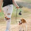 Lightweight Dog Waste Bag Holder with Carabiner Clip for Leash, Green view 4