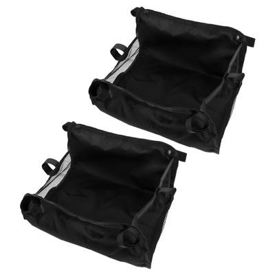 GRIRIW 2-Piece Stroller Mesh Basket and Storage Bag, Universal Organizer for Baby Clothes and Groceries
