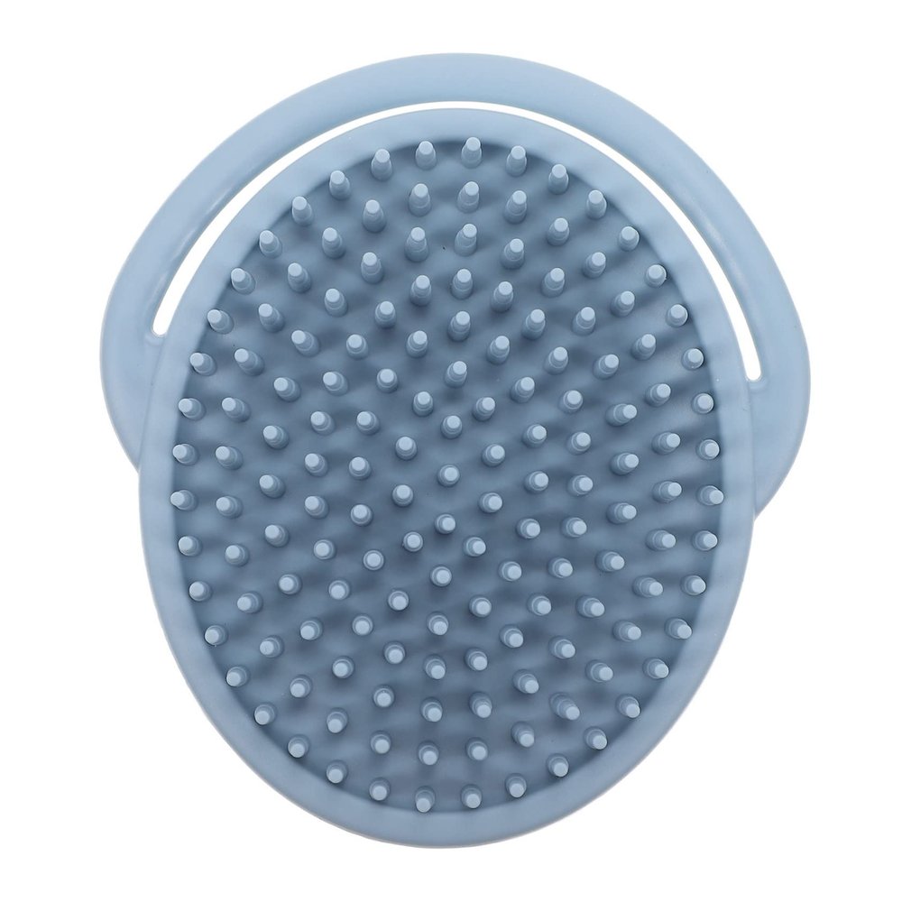Silicone Baby Massage Brush for Bathing and Hair, Blue