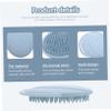 Silicone Baby Massage Brush for Bathing and Hair, Blue view 2