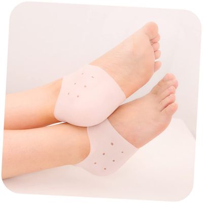 Silicone Heel Cushions, 5 Pairs, for Adults, Foot Protection