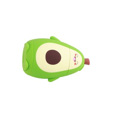 Cosiki Cute Double-Wall Avocado Glass Water Bottle