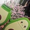 Cosiki Cute Double-Wall Avocado Glass Water Bottle view 2