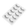 Synthetic Natural Black Dense False Eyelashes, Fiber view 1