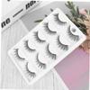 Synthetic Natural Black Dense False Eyelashes, Fiber view 3