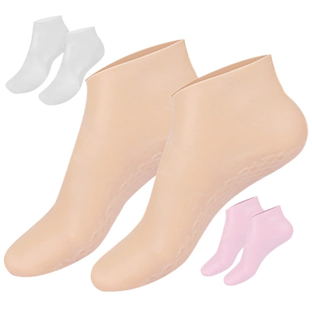 Sebs Moisturizing Socks, Elastic Foot Care Socks, 3 Pairs