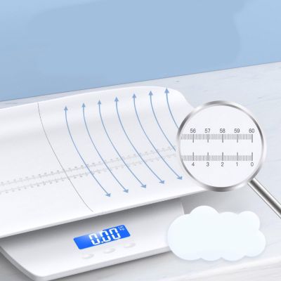 ZJchao Digital Baby Scale, Multifunctional, Height and Weight, Electronic Scale for Newborns and Toddlers, Split Design, U-Groove, ABS