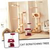 Happyyami Multi-Level Cat Scratching Tree with Hanging Toy view 2