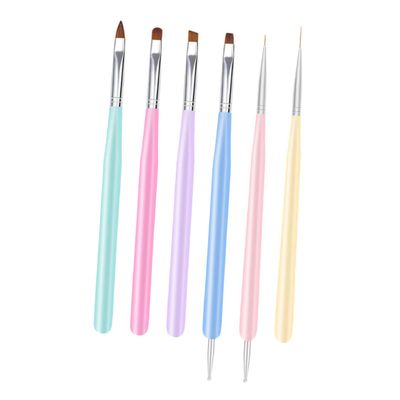 6-Piece Nail Art Accessories for Home and Salon Use