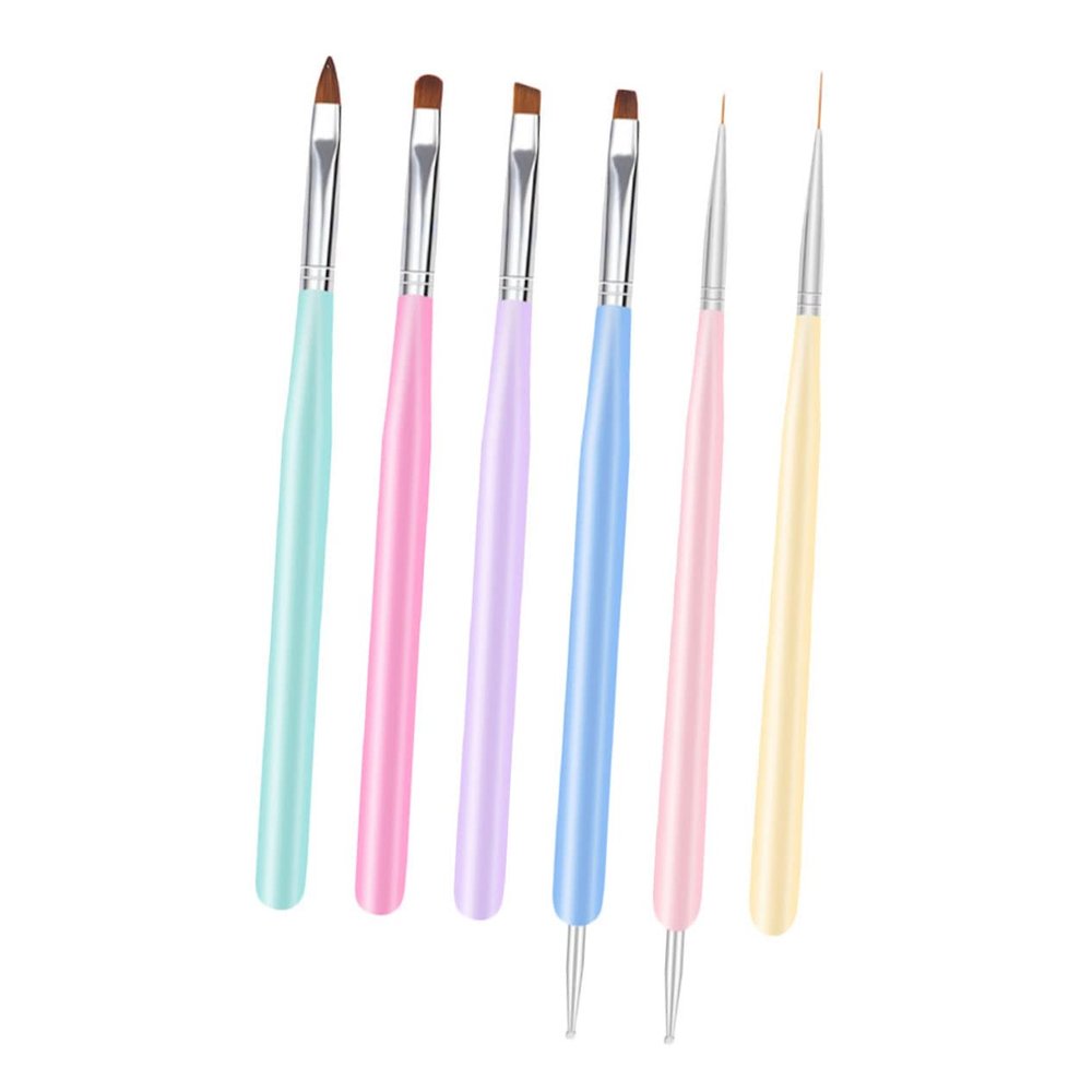 6-Piece Nail Art Accessories for Home and Salon Use