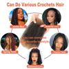 16-Inch Afro Kinky Curly Synthetic Hair, 3-Pack Bulk Hair for Marley Twists and Dreadlock Extensions view 4