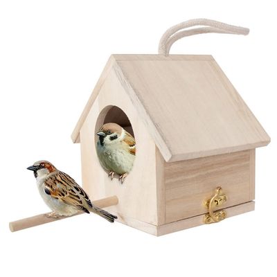 Orolotay Robin Nesting Box Set, Weatherproof Hanging Birdhouse