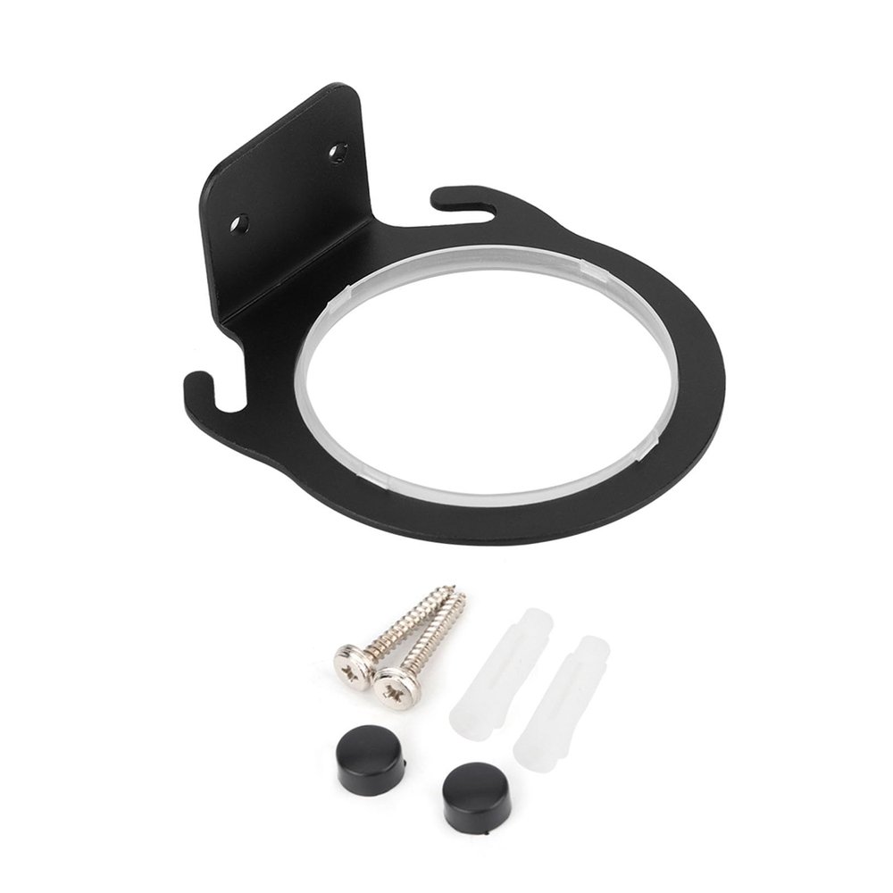 Black Space Aluminum Hair Dryer Holder Rack
