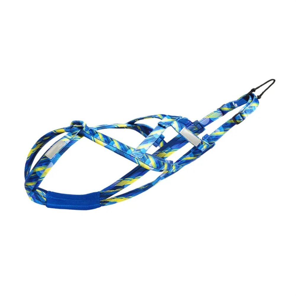 QAUUCP X-Back Dog Pulling Harness for Weight-Pull and Speed Training, Sled Harness for Medium and Large Dogs (Blue, XXL)