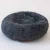 SJHDHDA Soft Plush Round Pet Bed, Dark Gray, XL, 80 cm Diameter view 1