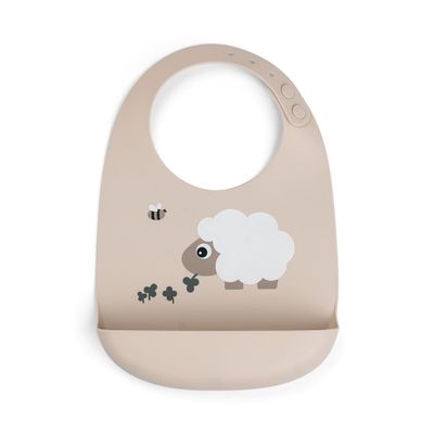 Done by Deer Sheepy Silicone Bib, Sand