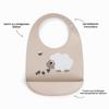 Done by Deer Sheepy Silicone Bib, Sand view 4