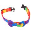 HAPINARY Adjustable Small Dog Collar with Rainbow Bow view 1