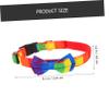 HAPINARY Adjustable Small Dog Collar with Rainbow Bow view 2