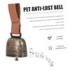 Warmhm Anti-Loss Leather and Copper Rattle Bell Pendant view 4