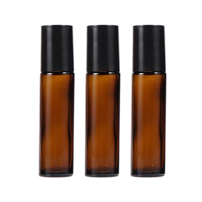 TOVINANNA Glass Roller Bottles for Essential Oils, 6 x 10 mL, Refillable, with Stainless Steel Roller Balls