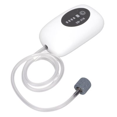 Portable USB Aquarium Air Pump, Dustproof, Quiet, Rechargeable, Dual-Mode, Single Outlet, SB-218