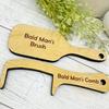 1 Bald Head Comb and 1 Bald Head Brush, Creative and Funny Gifts for Men view 3