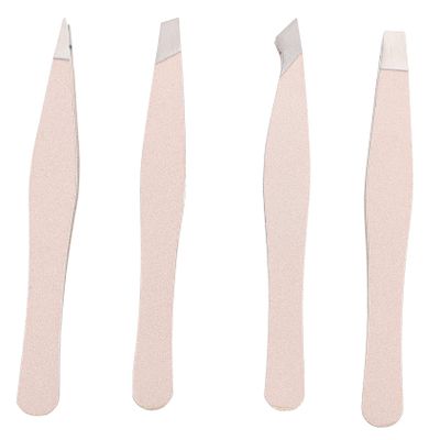 Healeved 4-Piece Eyebrow Clip Set, Beauty Tweezers for Hair Removal