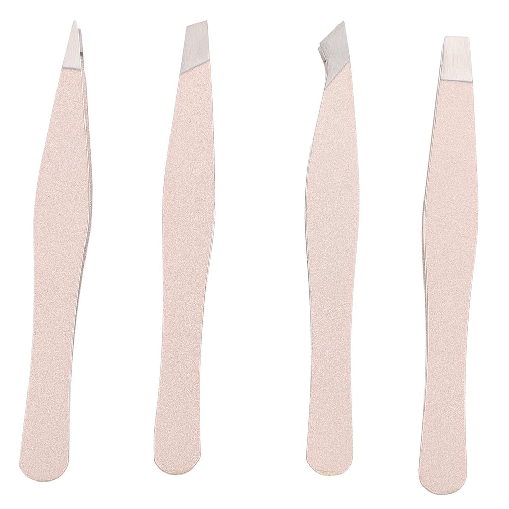 Healeved 4-Piece Eyebrow Clip Set, Beauty Tweezers for Hair Removal