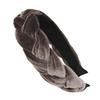 axy Braided Velvet Traditional Costume Headband for Women, Brown, Wide view 1