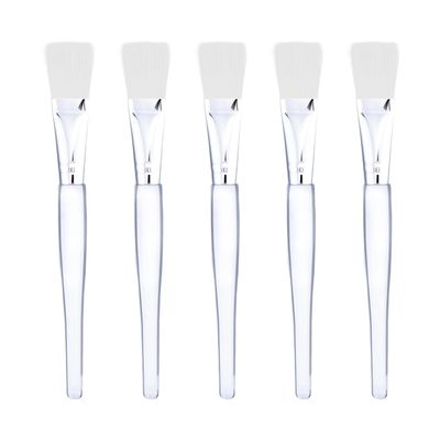 CUEMOON 5-Piece Facial Mask Brush Set, White