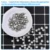 680-Piece Sew-On Crystal Rhinestone Set, Glass Claw Settings, 4–10 mm, Flat Back, Clear Gems for Crafts, Jewelry, Clothing, Costumes and Shoes view 3