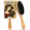 lampox Bamboo Hair Brush with Wild Boar Bristles for Thin, Fine Hair view 1