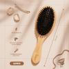 lampox Bamboo Hair Brush with Wild Boar Bristles for Thin, Fine Hair view 4