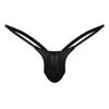 Men's Solid-Color Stretch G-String Underwear, Low-Rise Lingerie (Black #2, XL) view 1