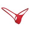 Men's Solid-Color Stretch G-String Underwear (Red #1, XL) view 2