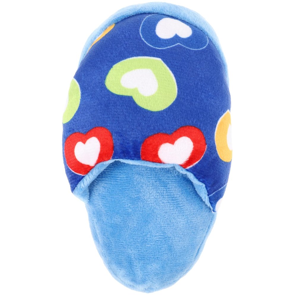 BUGUUYO Slipper-Shaped Squeaky Plush Dog Toy for Small Dogs
