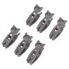 6 Pack Cat Snack Clips, Metal Spring, Secure Grip, Food Bag Clip (Gray) view 1