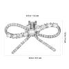 SOIMISS Rhinestone Bow Shoe Clips for Women, 2-Piece, Silver view 2