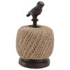 Amosfun Cast Iron Rope Holder with Bird Design, 1 pc, Black view 1