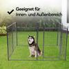 Brixy Sturdy Puppy Playpen and Dog Exercise Pen with Door, 8 Panels, 80 x 100 cm Each, Foldable and Expandable, Black view 3
