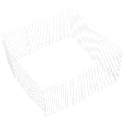 HAPINARY 12-Piece Iron Hamster Playpen, Foldable and Easy to Store, for Small Pets