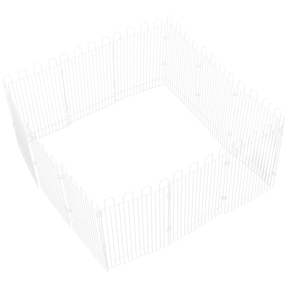 HAPINARY 12-Piece Iron Hamster Playpen, Foldable and Easy to Store, for Small Pets