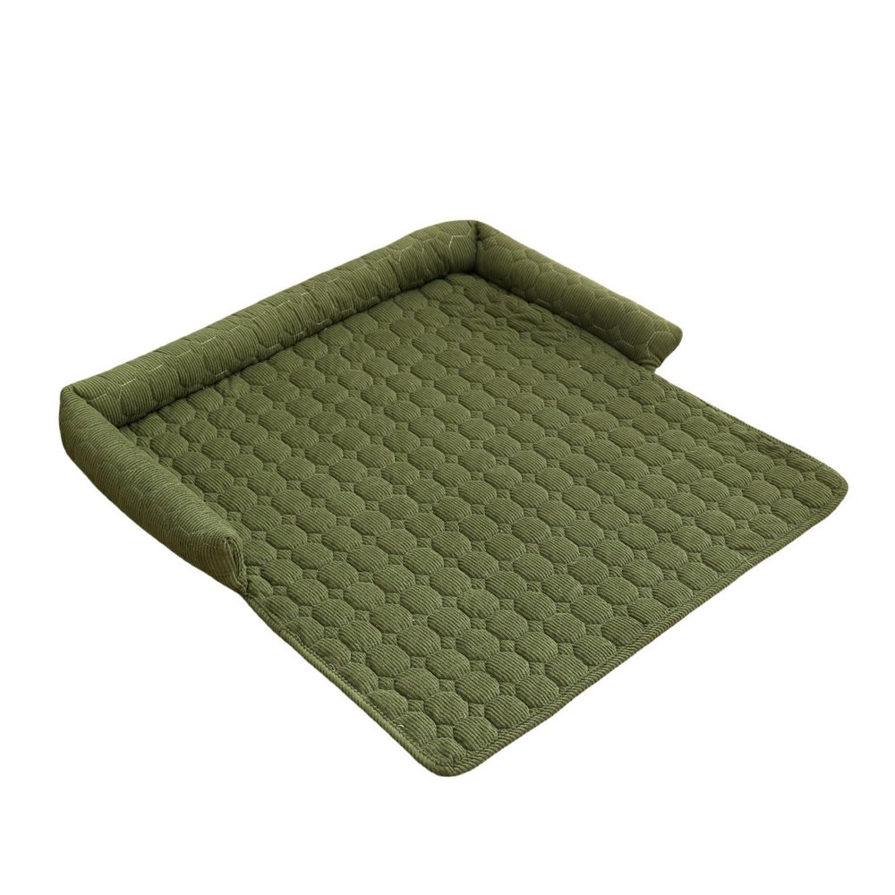 Dog Sofa Bed 75 x 75 cm, Non-Slip, Washable, Green